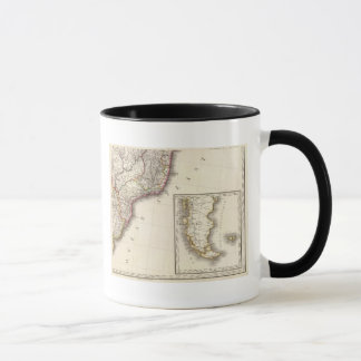 Taza Mapa grabado de Argentina y Chile