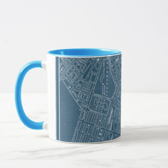 Taza Mapa gráfico de Boston (Izquierda)