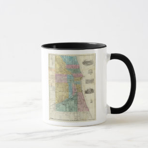 Taza Mapa guía de Chicago
