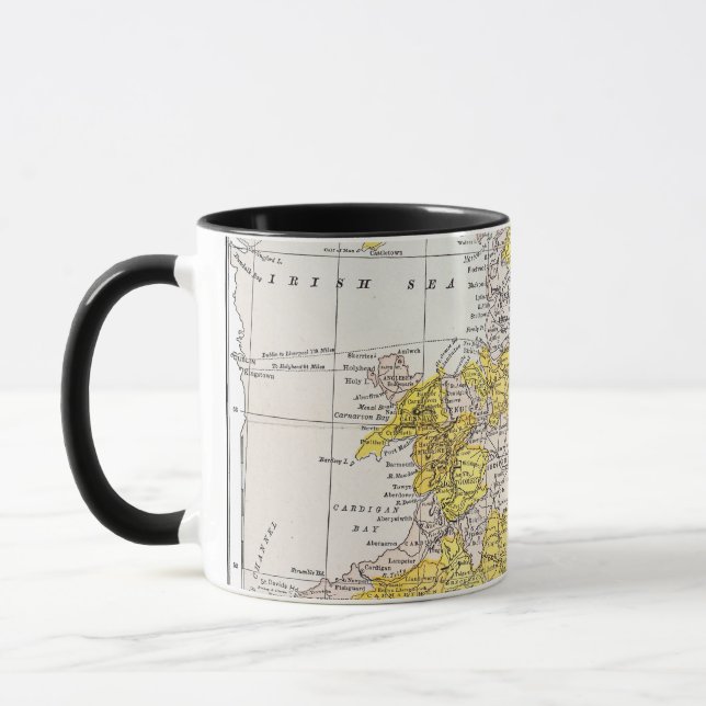 TAZA MAPA: INGLATERRA Y PAÍS DE GALES (Izquierda)