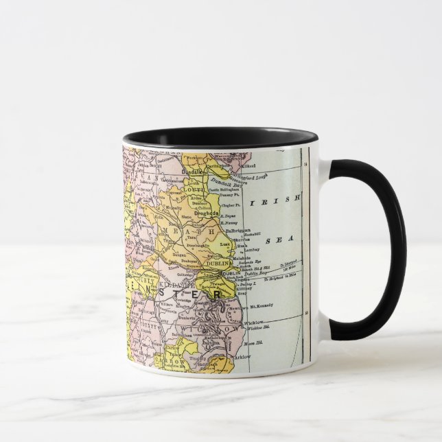 Taza MAPA: IRLANDA, c1890 (Derecha)