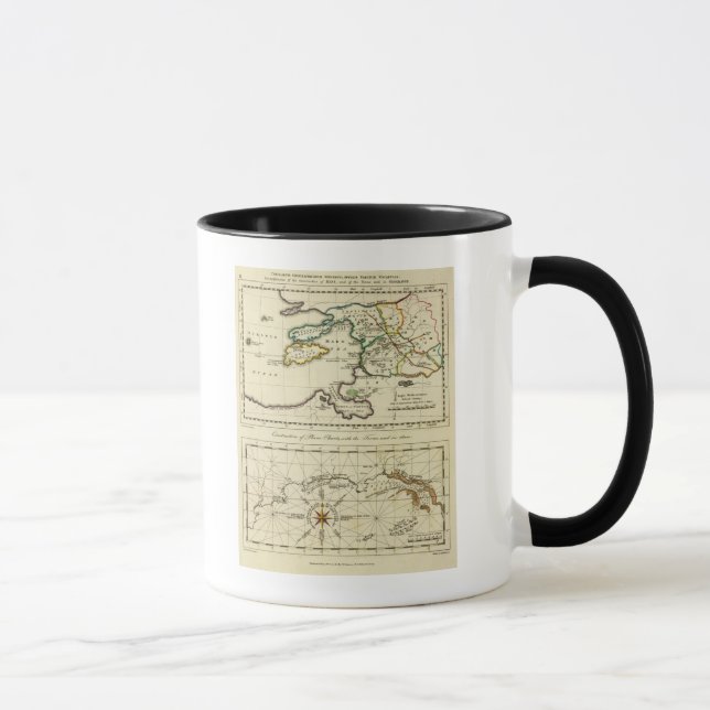 Taza Mapa mundial del tabularum geographicarum (Derecha)