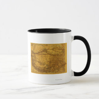 Taza Mapa Panorámico del Tíbet2