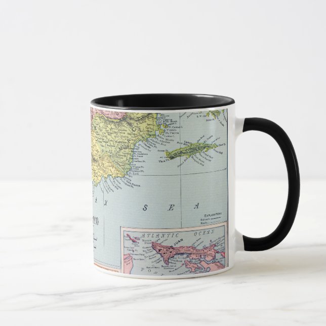 TAZA MAPA: PUERTO RICO, 1900 (Derecha)