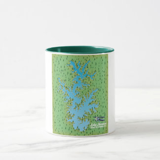 Taza Mapa retro del lago Norman Carolina del Sur