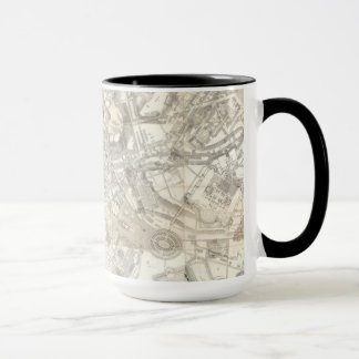 Taza Mapa topográfico de la antigua Roma, Italia