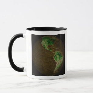 Taza Mapa topográfico de la tierra