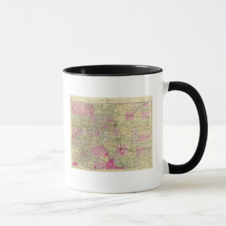 Taza Mapa topográfico de Nell en Colorado