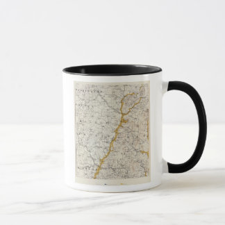 Taza Mapa topográfico y glacial de New Hampshire 2