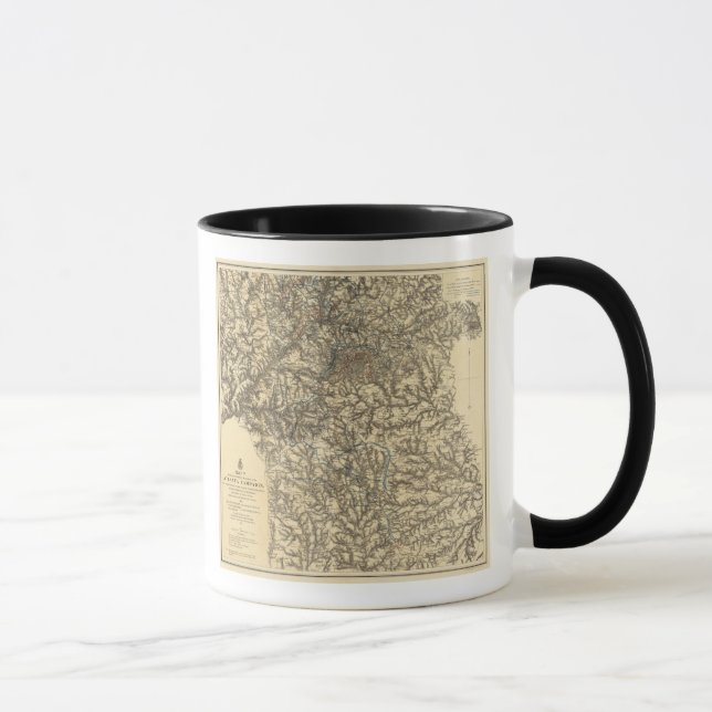 Taza Mapa V que ilustra las operaciones militares (Derecha)