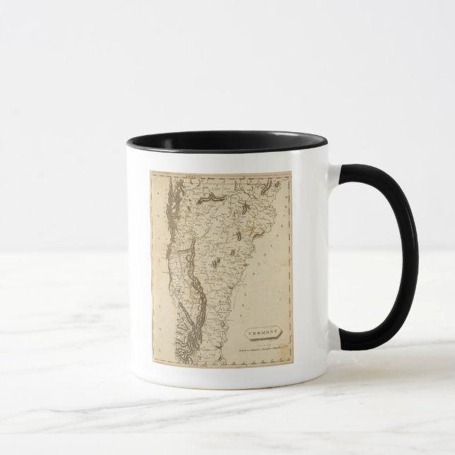 Taza Mapa Vermont de Arrowsmith (Derecha)