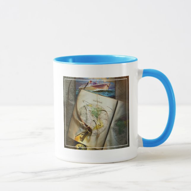 Taza Mapa y compás (Derecha)