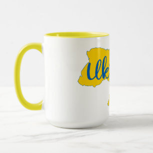 Taza Mapa y letras de Ucrania