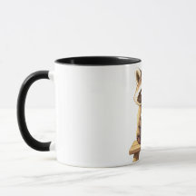 Mapache bebiendo café con hielo