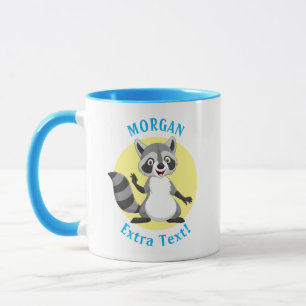 Taza Mapache Lindo, Personalizar Nombre y Mensaje