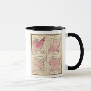 Taza Mapas de la vitalidad de los Estados Unidos