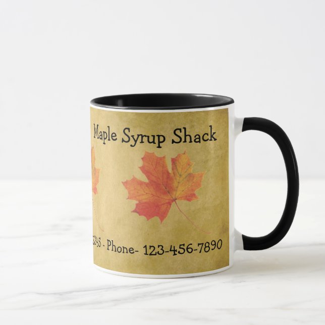Taza Maple Leaves Maple Syrup Business Mug (Derecha)
