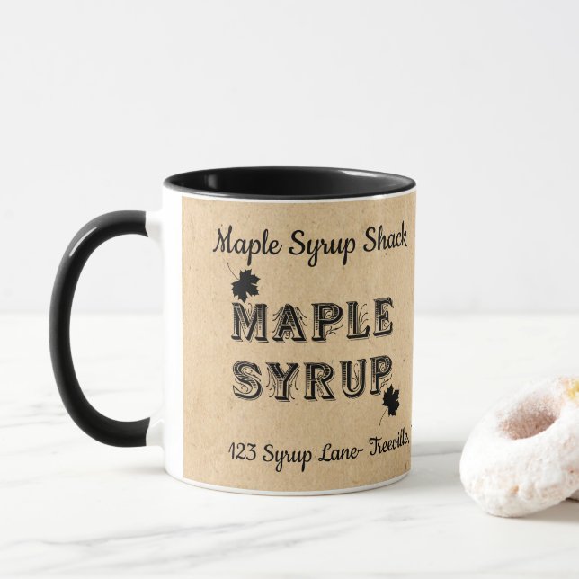 Taza Maple Syrup Maple Business Mug (Con donut)