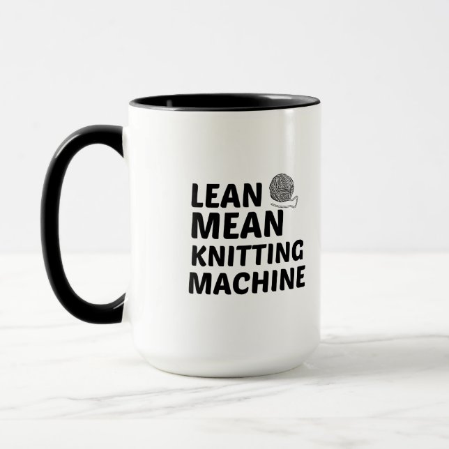 TAZA MÁQUINA DE KNITING LEAN MEAN (Izquierda)