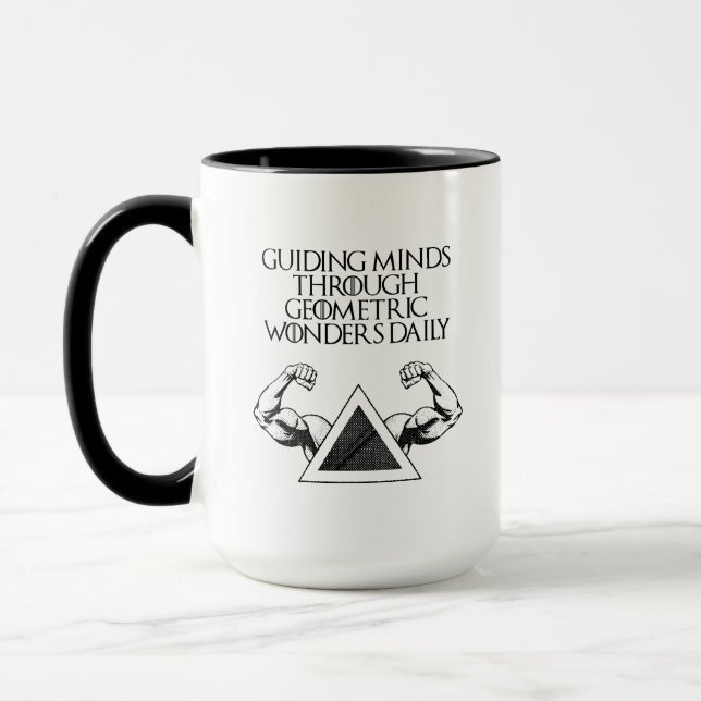 Taza Maravillas Geométricas Guiando Mentes Matemáticas  (Izquierda)