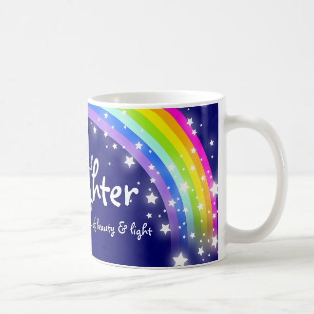 Taza Maravillosa risa arcoiris maricón azul (Derecha)