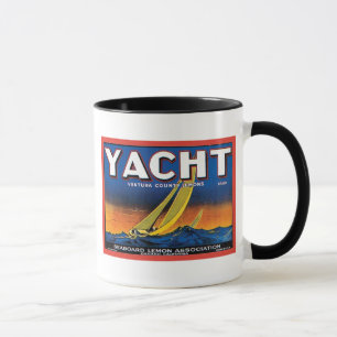 Taza Marca de yate Ventura Condado de Lemons Vintage Cr