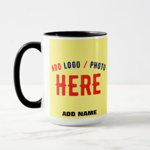 TAZA MARCA VERIFICADA AMARILLA PASTEL PERSONALIZADO MOD