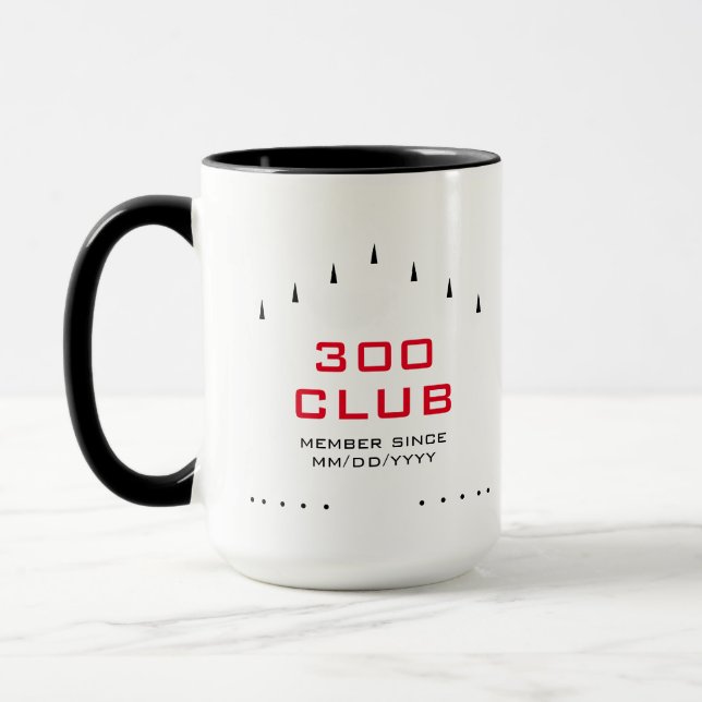 Taza Marcas personalizadas de 300 miembros del club Bow (Izquierda)