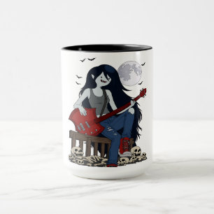 Taza Marceline Adventure Time Reina Vampiro Gótic Bajo