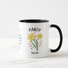 Taza MARCHA Flower Flower MARCH Daffodil