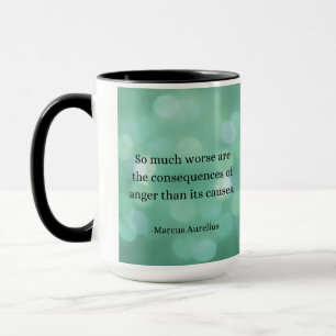 Taza Marco Aurelio: Conquistar la ira y encontrar la pa