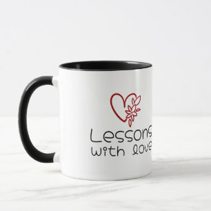 Taza Marco de corazón de agradecimiento personalizado p
