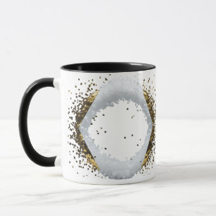 Taza Marco de Diamante Dorado Minimalista Combo de Conf