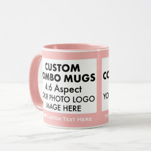 Taza Marco de imagen personalizado Combo Rosa 4:6 Paisa