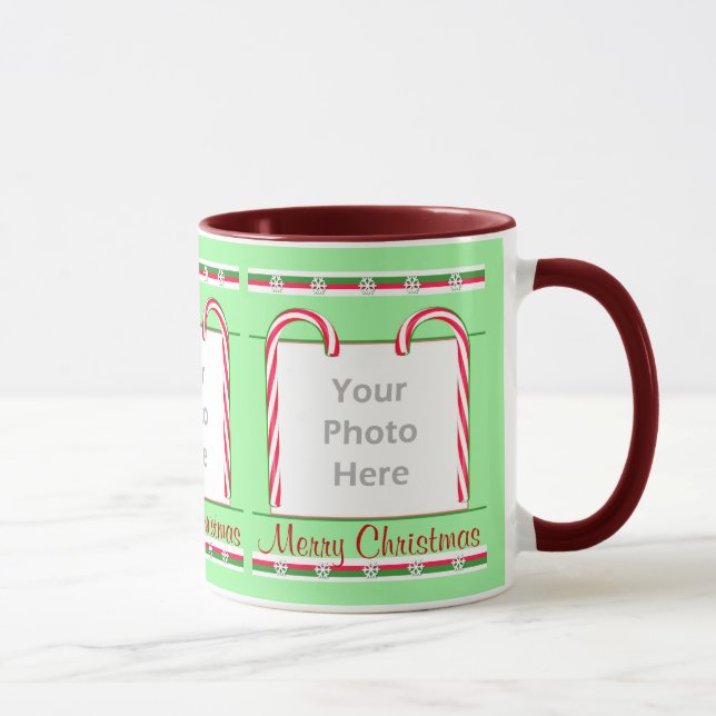 Taza Marco de los bastones de caramelo del navidad (Derecha)