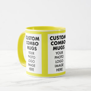 Taza Marco de retrato amarillo 4:6 Combo personalizado 
