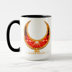 Taza Marco Dorado Ornado en Forma de Creciente con Carm