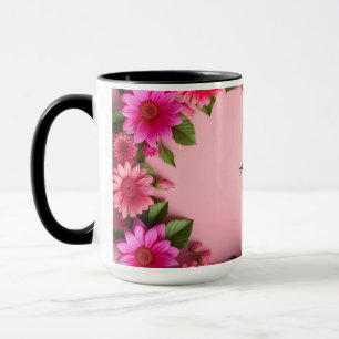 Taza Marco floral colorido