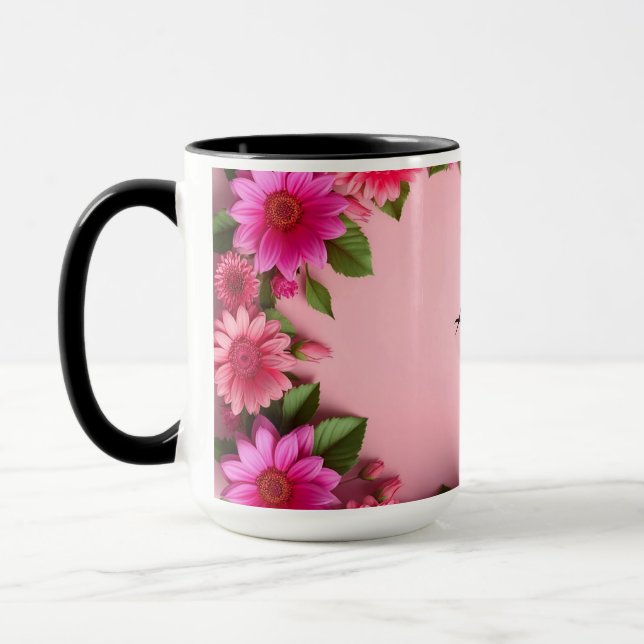 Taza Marco floral colorido (Izquierda)