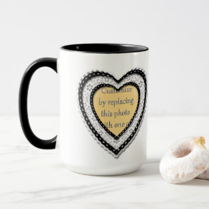 Taza Marco fotográfico de corazón a paso