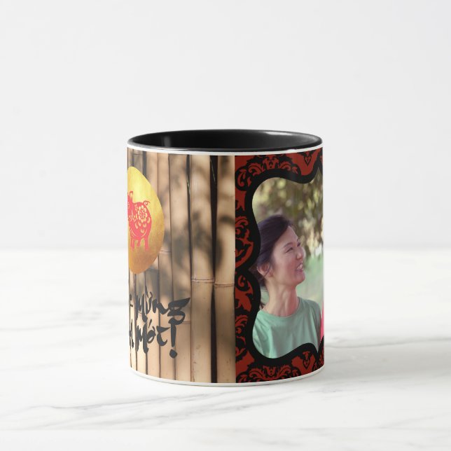 Taza Marco fotográfico decorativo Bloqueo de papel de c (Centro)