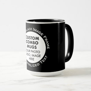 Taza Marco Redondo Foto y Texto Grande Combo Personaliz