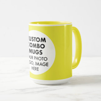 Taza Marco Redondo Logo Foto Grande Combo Amarillo Pers