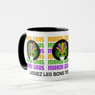 Taza MARDI GRAS personalizado Masquerade Afro