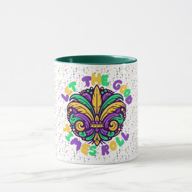 Taza Mardi Gras Que pasen los buenos tiempos (Centro)