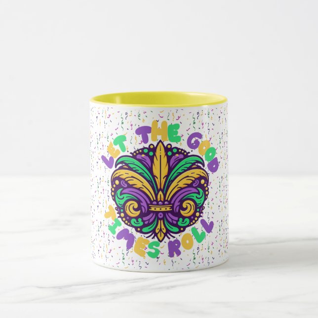 Taza Mardi Gras Que pasen los buenos tiempos (Centro)