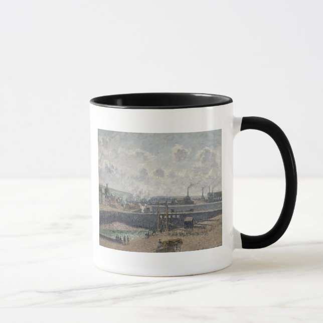 Taza Marea baja en Duquesne Docks, Dieppe, 1902 (Derecha)