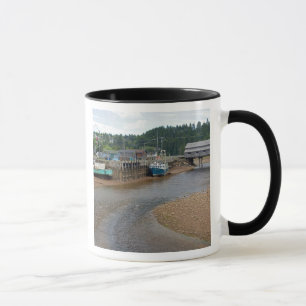 Taza Marea baja en la Bahía de Fundy en St. Martins, N