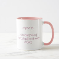 Mareo, código y tazón de café (letras rosas)