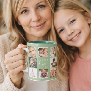 Taza Margaje de foto madre verde